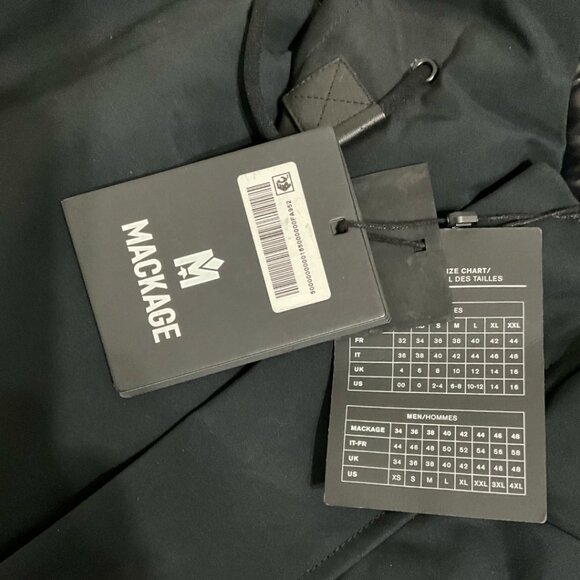 Mackage Chano-R Black Down Jacket Mens Size 38 (M) NWT $950 MSRP - Picture 9 of 11